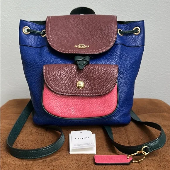 Coach - Pennie Backpack 22 - Women - Color - Brown Coach Pennie C4611 Signature C Coated Canvas w/Leather Trim  main image 4
